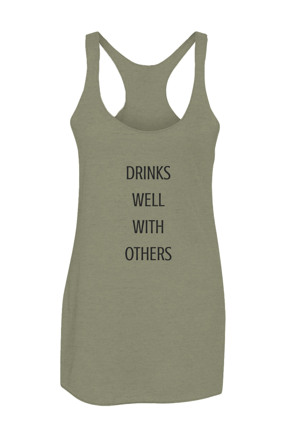 Drinks Well With Others Women’s Triblend Racerback Tank